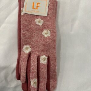 LF Dusty Rose Floral Women's Gloves